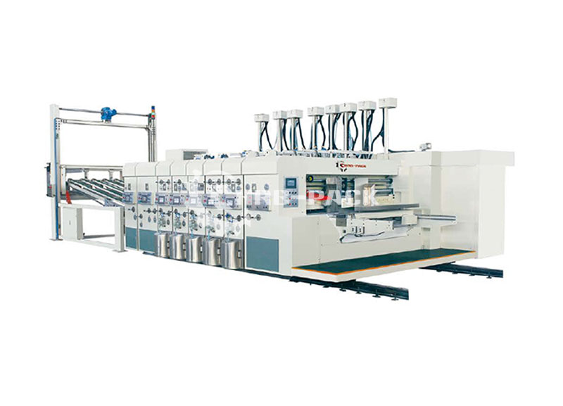 Fully Automatic Lead Edge Feeder Flexo Printing Slotting Die Cutting Machine with Stacker